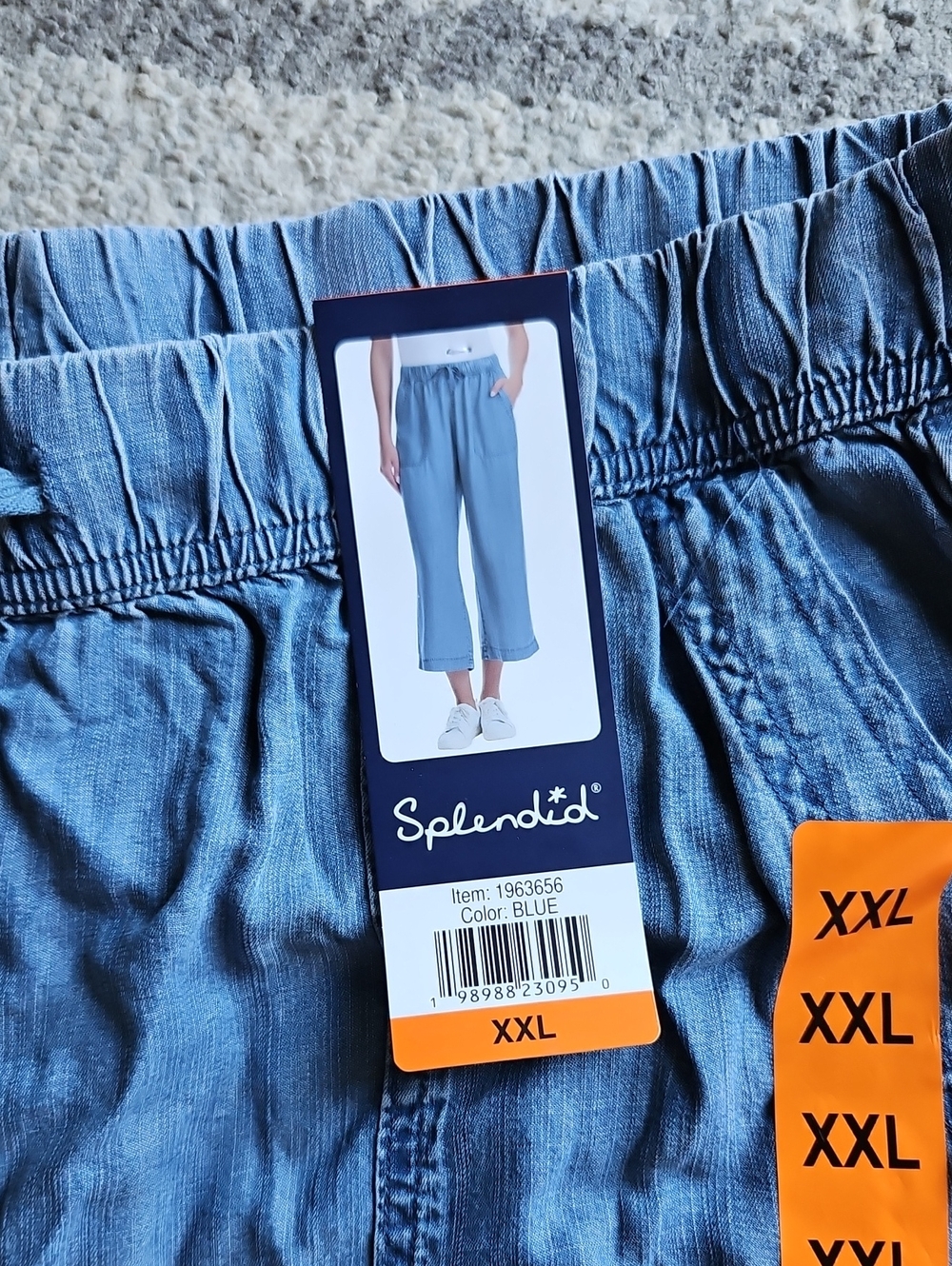NEW! Splendid Light Blue Cropped Wide Leg Pants Multiple Sizes - Picture 12 of 12